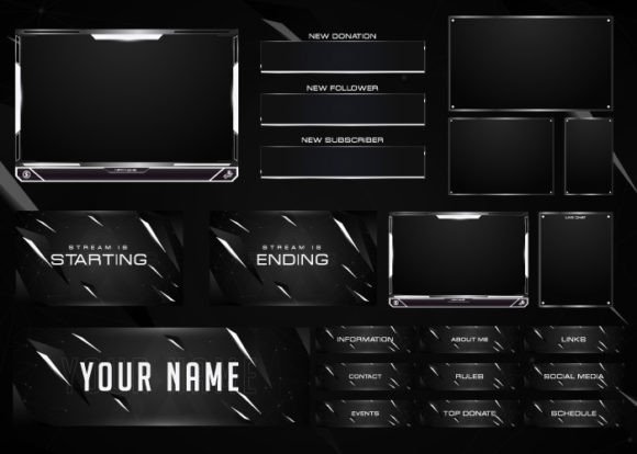 Download Twitch Overlay Live Stream Set - Live Collection