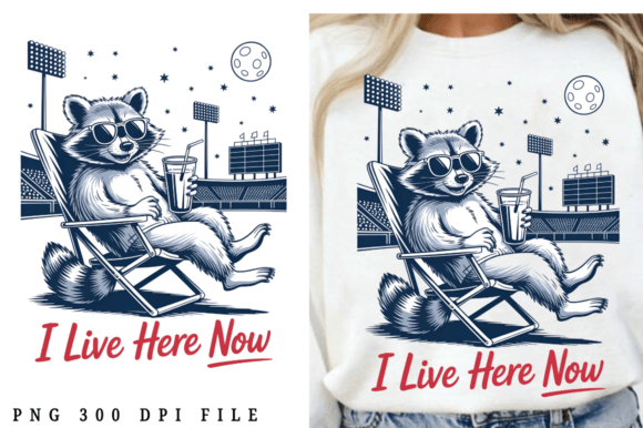 Download I Live Here Now Baseball Raccoon Coffee - Live Collection