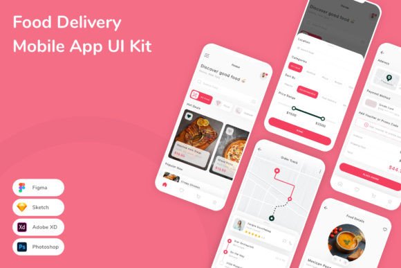 Download Food Delivery Mobile App UI Kit - Live Collection