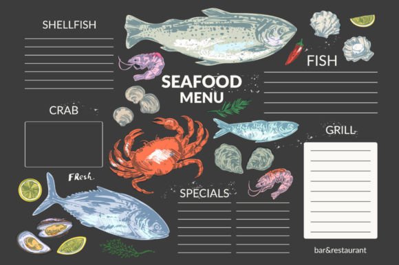 Download Seafood Menu Template - Premium Resources