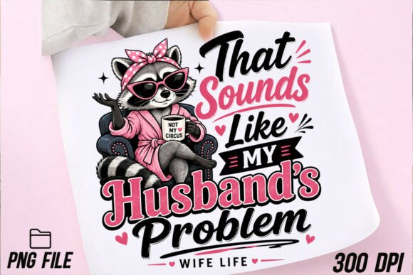 Download Funny Married Raccoon PNG, Wife Tshier - Raccoon Collection