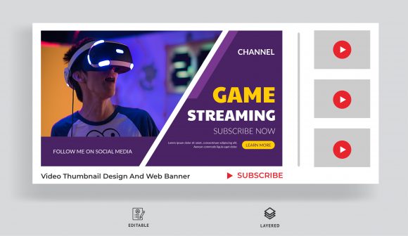 Download Video Game Live Streaming Thumbnail - Live Collection