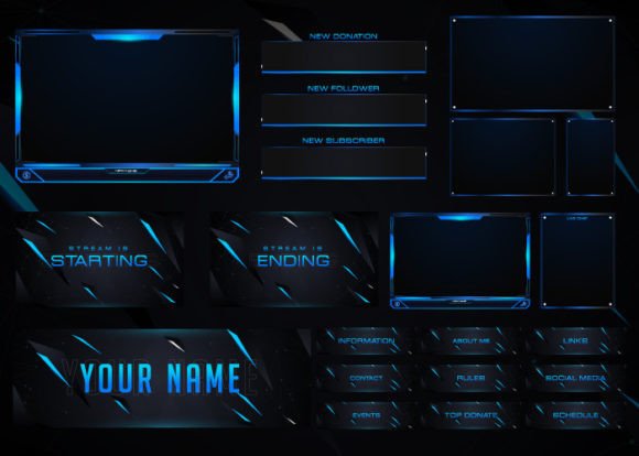 Download Twitch Overlay Live Stream Set - Live Collection
